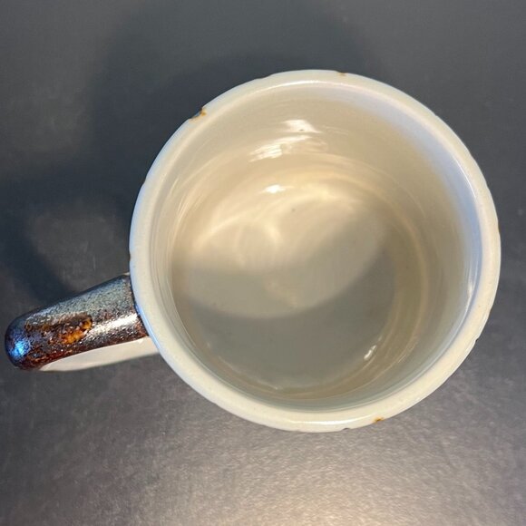 Vintage Otagiri Japan Studio Pottery Glazed Brown & Navy Blue Stoneware Mug Cup - Picture 11 of 14